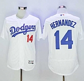 Los Angeles Dodgers #14 Enrique Hernandez White 2016 Flexbase Collection Stitched Baseball Jersey,baseball caps,new era cap wholesale,wholesale hats